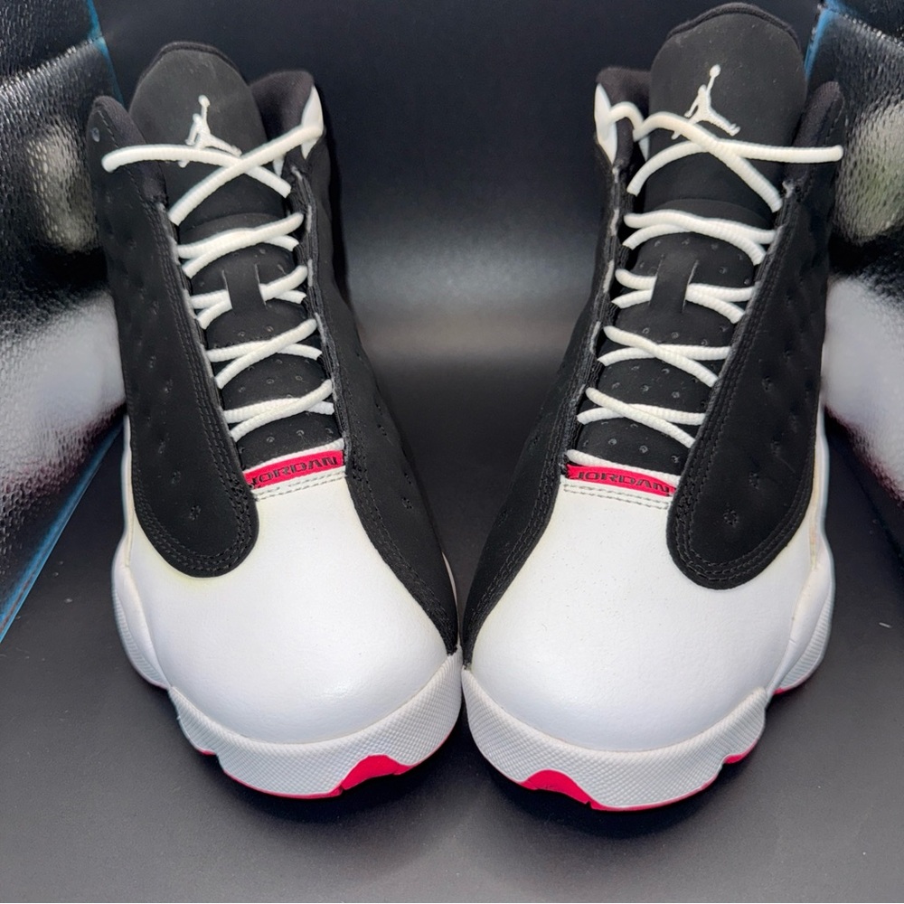 Size 6.5Y - Nike Air Jordan 13 Retro Black/Hyper Pink-White, 439358-008, No Box